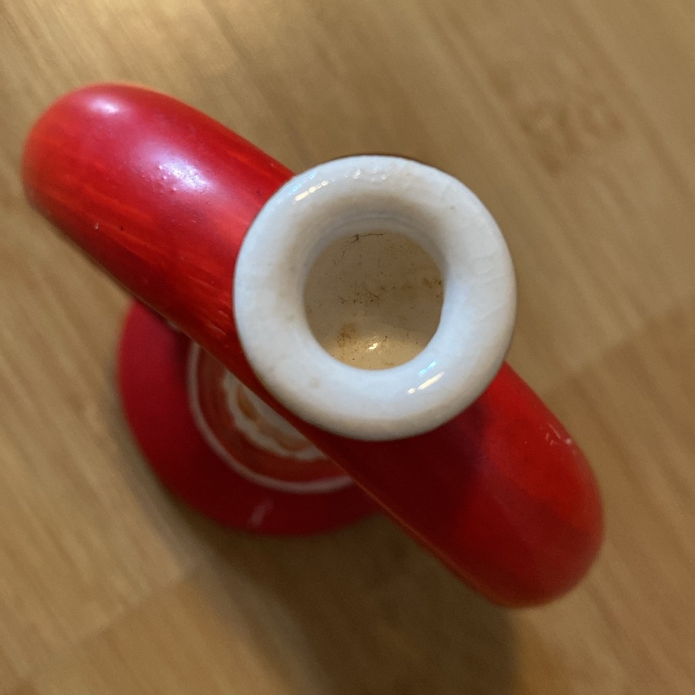 Vintage Santa Ceramic Candle Stick Holder - Picture 8 of 9